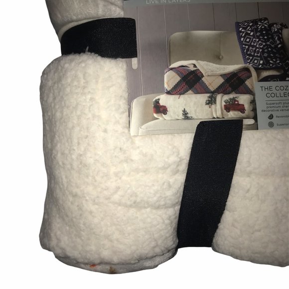 Cuddl Duds Bedding Nwt Cuddl Duds Reversible Snowman Throw 5x60